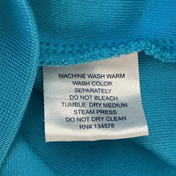 Vineyard Vines Men's Saltwater Aqua Teal Blue Zip-Up Sweater Sweatshirt Medium - Picture 7 of 15